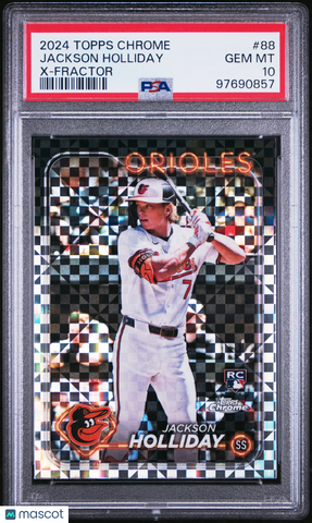 Jackson Holliday - 2024 Topps Chrome X Fractor PSA 10
