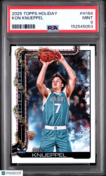 Kon Knueppel - 2025 Topps Holiday PSA 9