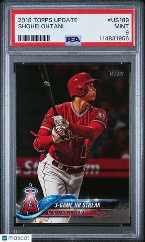 Shohei Ohtani - 2018 Topps Update PSA 9