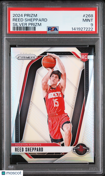Reed Sheppard - 2024 Panini Prizm Silver PSA 9