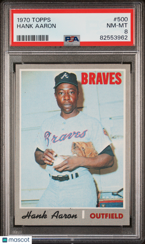 Hank Aaron - 1970 Topps PSA 8