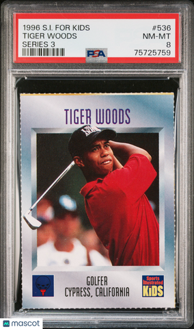 Tiger Woods - 1996 S.I. For Kids Series 3 PSA 8