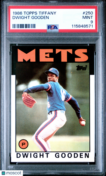 Dwight Gooden - 1986 Topps Tiffany PSA 9