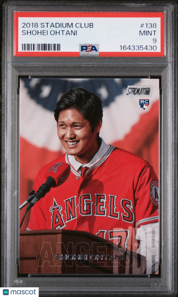 Shohei Ohtani - 2018 Stadium Club Rookie #138 PSA 9