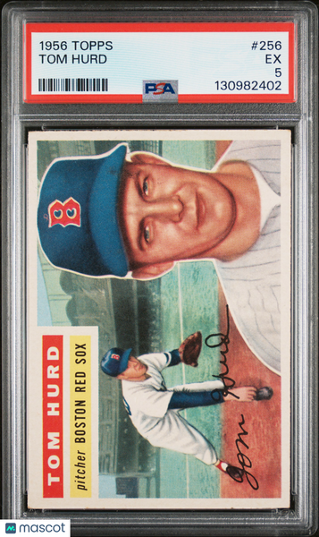 Tom Hurd - 1956 Topps PSA 5
