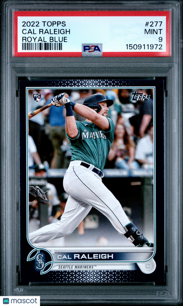 Cal Raleigh - 2022 Topps Royal Blue PSA 9