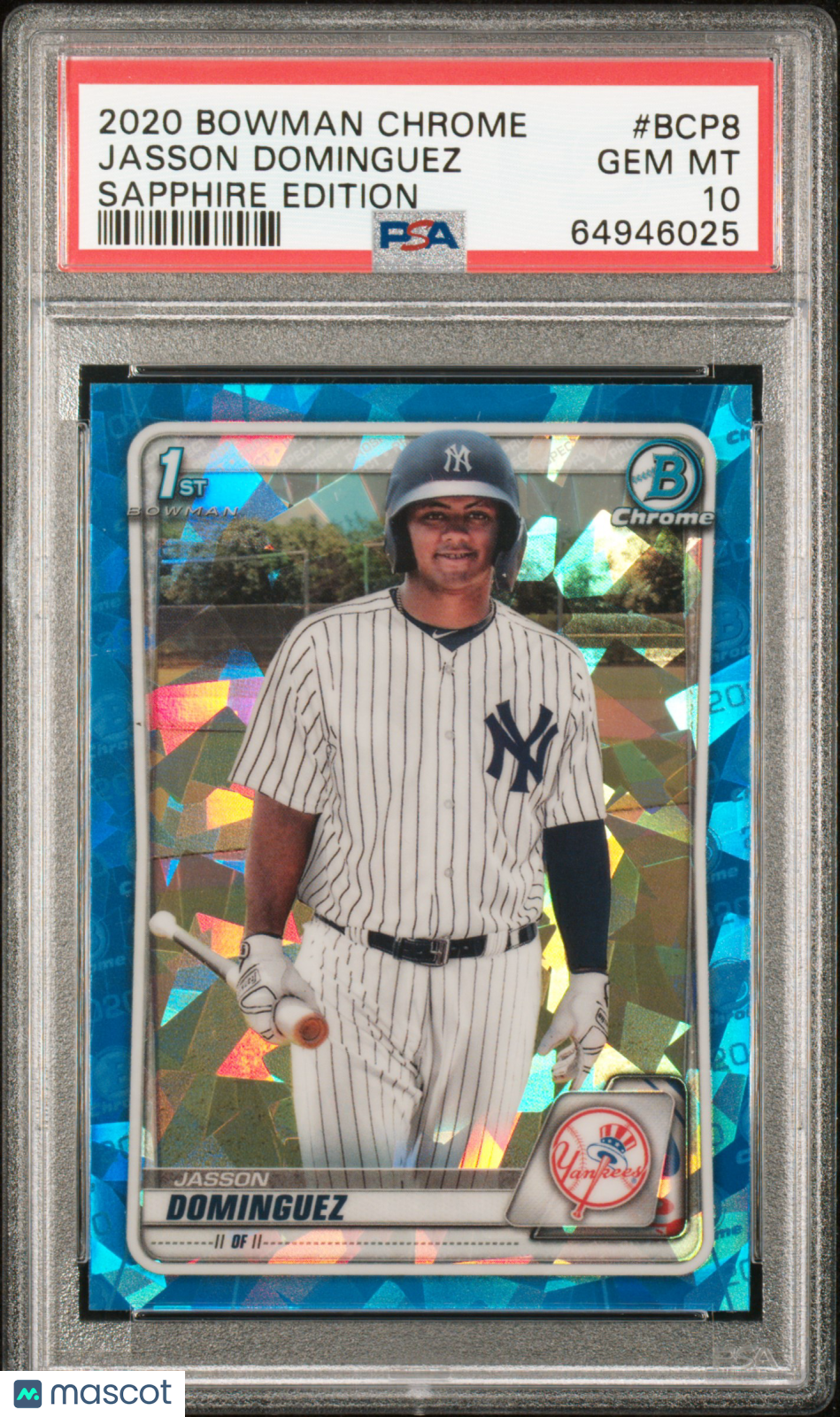 Jasson Dominguez - 2020 Bowman Chrome Sapphire Edition PSA 10