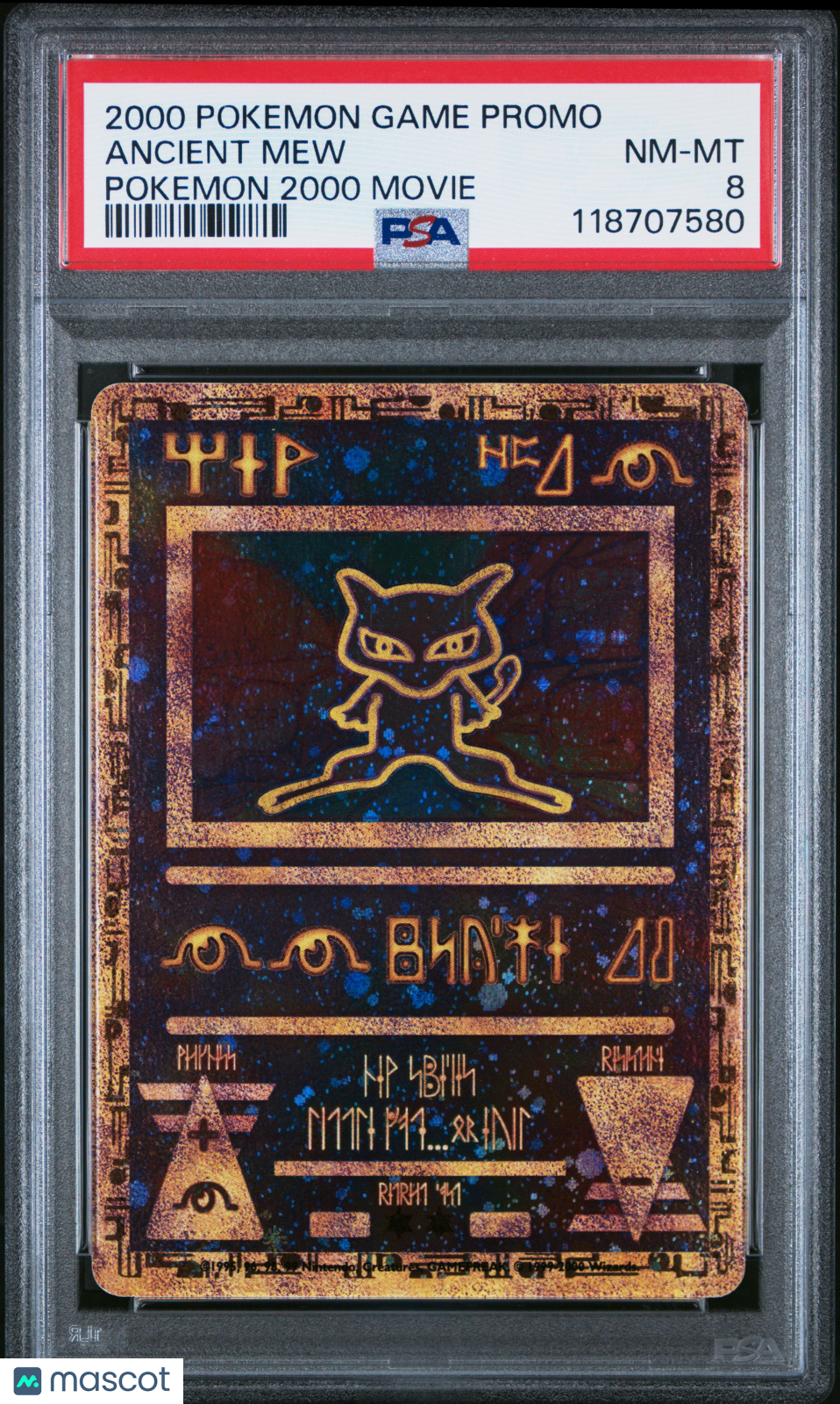2000 Pokemon Game Movie Ancient Mew Pokemon 2000 Movie PSA 8