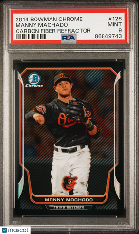 Manny Machado - 2014 Bowman Chrome Carbon Fiber Refractor PSA 9 9/11
