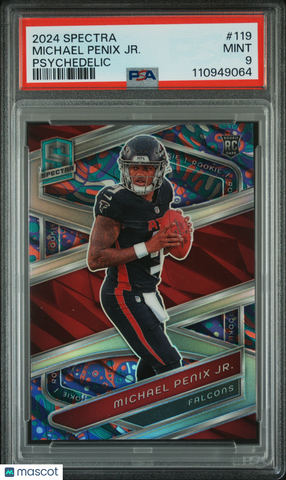 Michael Penix JR. - 2024 Panini Spectra Psychedelic PSA 9