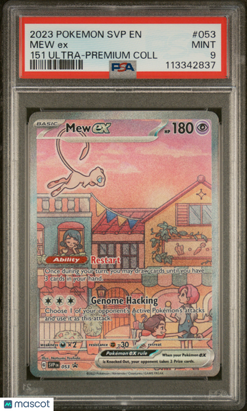2023 Pokemon SVP EN-SV Black Star Promo Mew EX 151 Ultra-Premium Coll PSA 9 #053