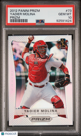 Yadier Molina - 2012 Panini Prizm PSA 10