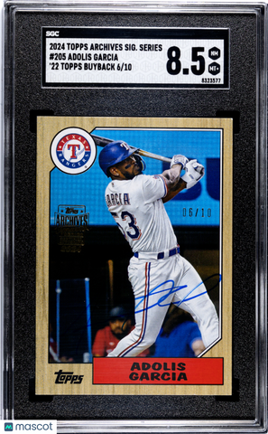 Adolis Garcia - 2024 Topps Archives Signature Series '22 Buyback SGC 8.5 /10