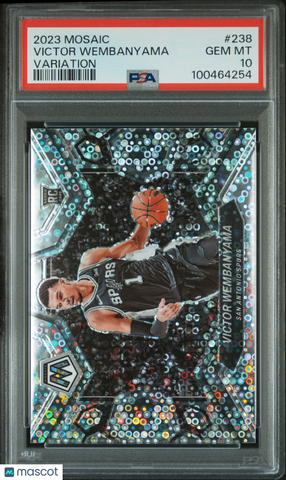Victor Wembanyama - 2023 Panini Mosaic Variation PSA 10
