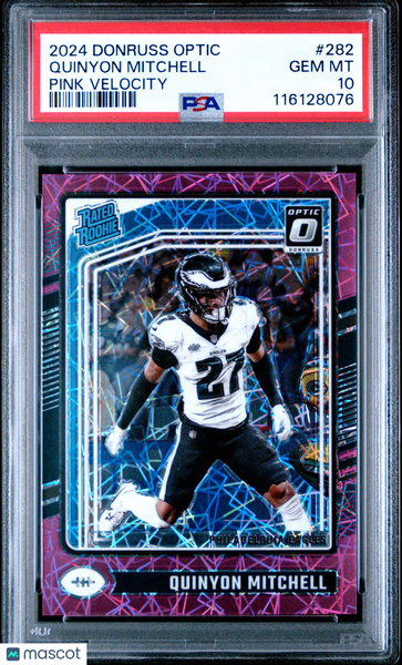 Quinyon Mitchell - 2024 Panini Donruss Optic Pink Velocity PSA 10