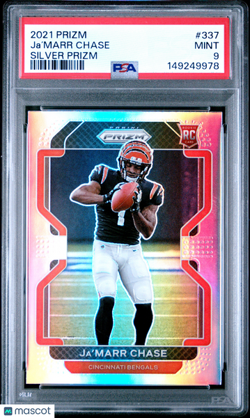 Ja’Marr Chase - 2021 Panini Prizm Silver PSA 9