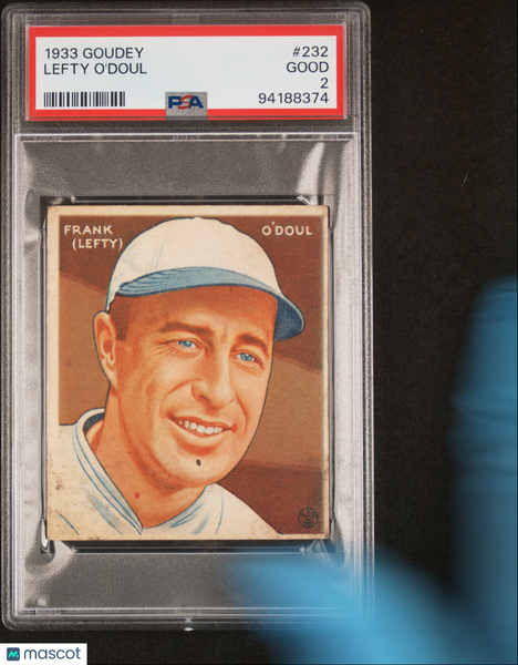 Lefty O'doul - 1933 Goudey #232 PSA 2