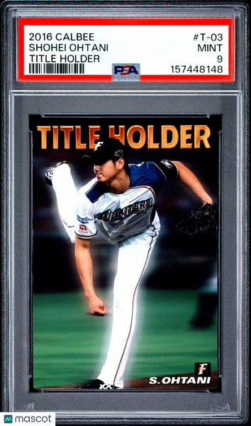 Shohei Ohtani - 2016 Calbee Title Holder PSA 9