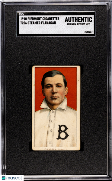 Steamer Flanagan - 1910 Piedmont Cigarettes (T206) SGC A