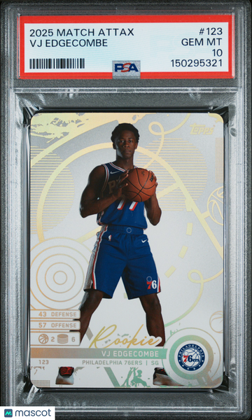 VJ Edgecombe - 2025 Topps Match Attax PSA 10