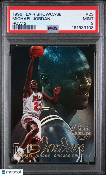 Michael Jordan - 1996 Flair Showcase Row 2 PSA 9