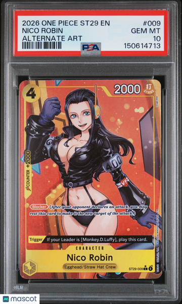 2026 One Piece Starter Deck St29-Egghead Nico Robin Alternate Art PSA 10 #009