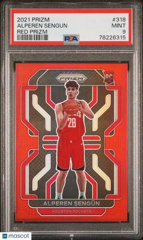 Alperen Sengun - 2021 Panini Prizm Red PSA 9 Rookie /299