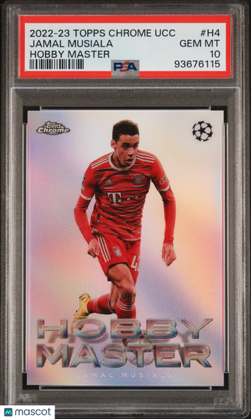 Jamal Musiala - 2022-23 Topps Chrome UEFA Club Competitions Hobby Masters PSA 10