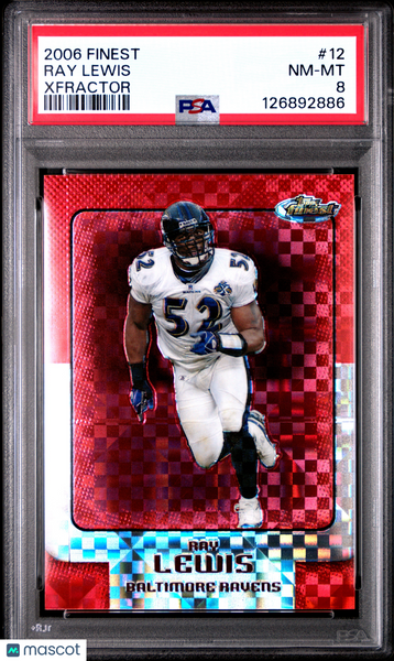 Ray Lewis - 2006 Finest Xfractor PSA 8 200/250