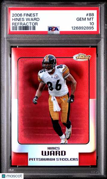 Hines Ward - 2006 Finest Refractor PSA 10 394/399