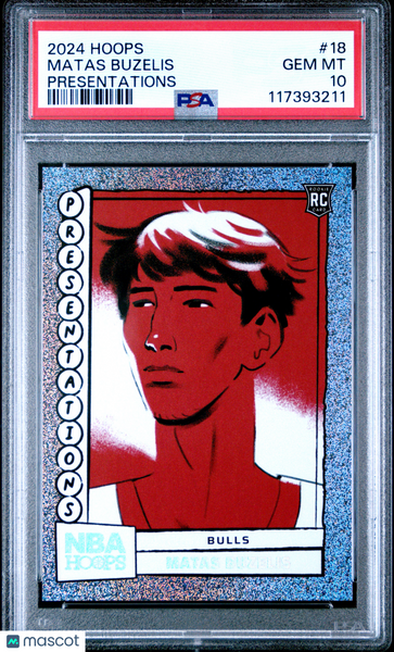 Matas Buzelis - 2024 Panini NBA Hoops Presentations PSA 10