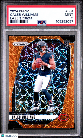 Caleb Williams - 2024 Panini Prizm Lazer PSA 9