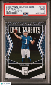 Pat Mcafee - 2019 Panini Donruss Elite Dual Threats PSA 9