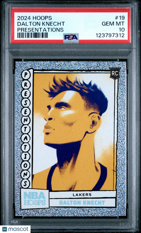 Dalton Knecht - 2024 Panini NBA Hoops Presentations PSA 10