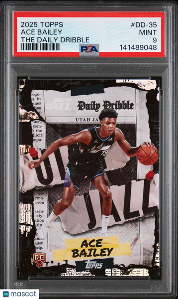 Ace Bailey - 2025 Topps The Daily Dribble PSA 9