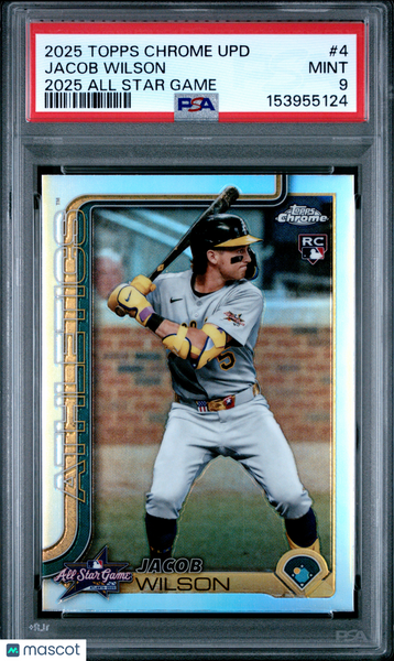 Jacob Wilson - 2025 Topps Chrome Update 2025 All Star Game PSA 9