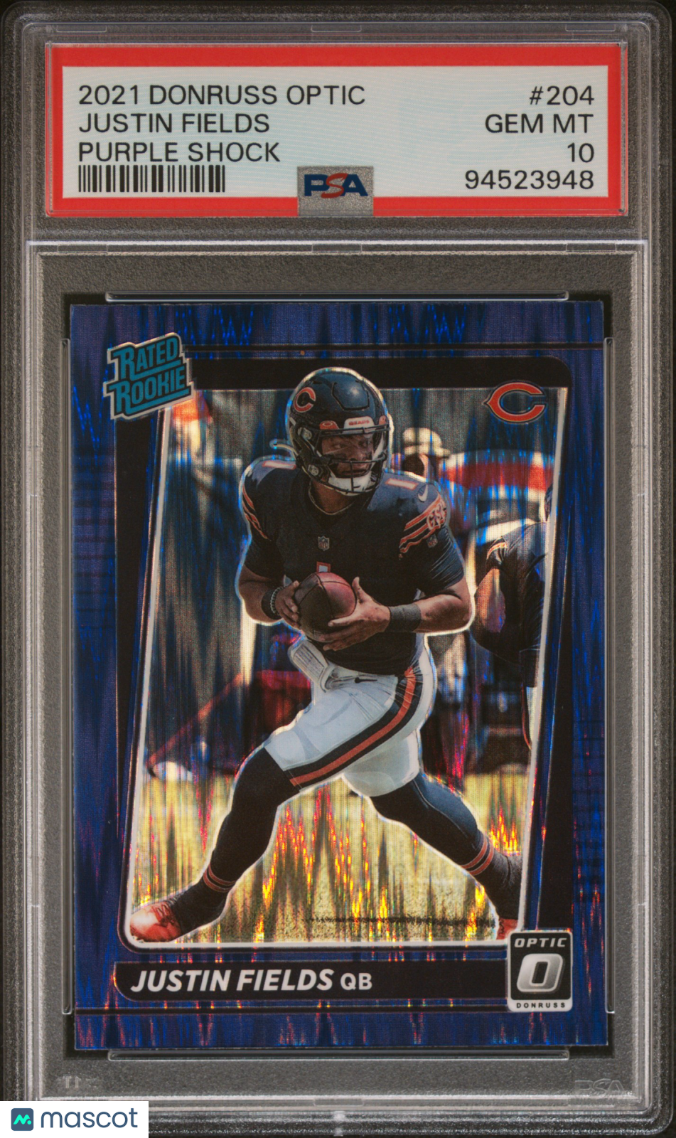 Justin Fields - 2021 Panini Donruss Optic Purple Shock PSA 10