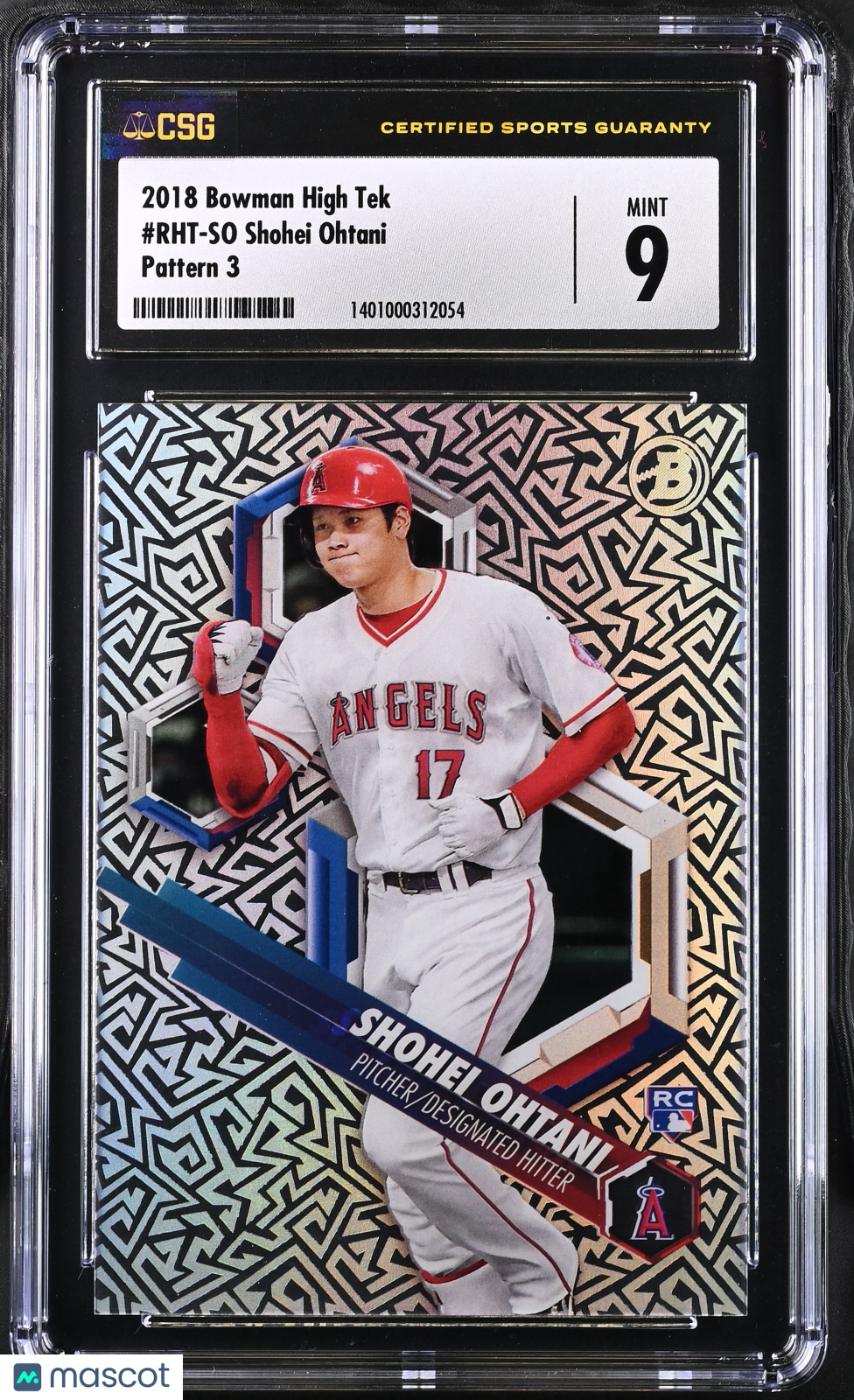Shohei Ohtani - 2018 Bowman High Tek Pattern 3 CGC 9