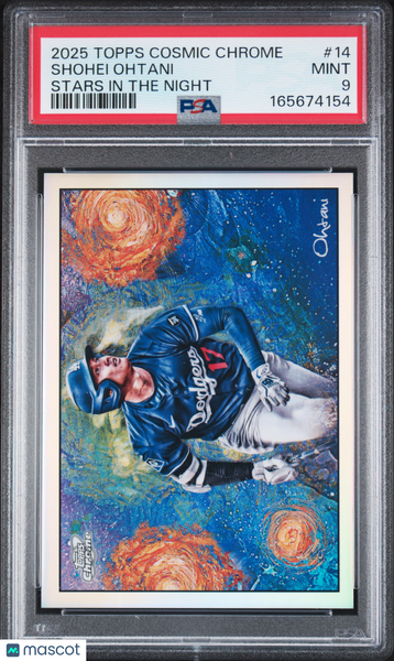 Shohei Ohtani - 2025 Topps Cosmic Chrome Stars In The Night PSA 9