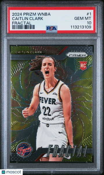 Caitlin Clark - 2024 Panini Prizm WNBA Fractal PSA 10