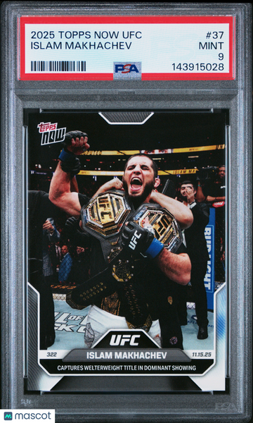 Islam Makhachev - 2025 Topps Now UFC PSA 9