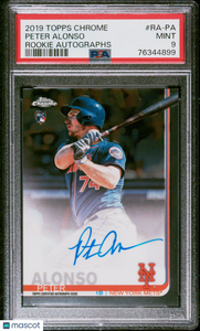 Peter Alonso - 2019 Topps Chrome Rookie Autographs PSA 9