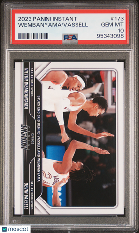 Vassell Wembanyama - 2023 Panini Instant PSA 10 Rookie