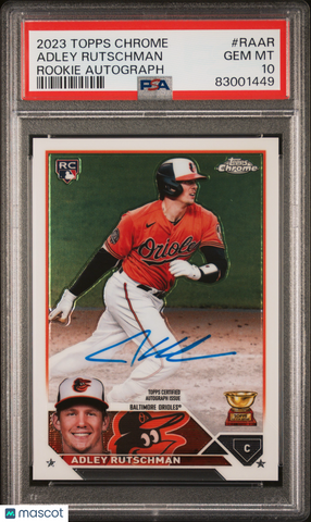 Adley Rutschman - 2023 Topps Chrome Rookie Autograph PSA 10