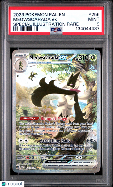 2023 Pokemon Pal EN-Paldea Evolved Meowscarada EX PSA 9 #256