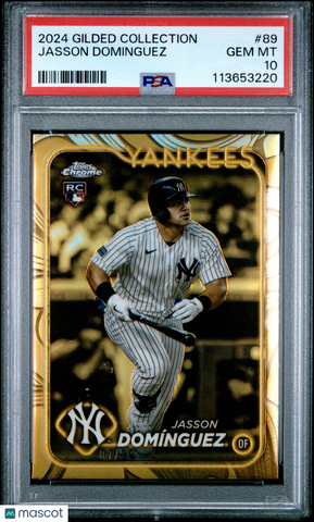 Jasson Dominguez - 2024 Topps Gilded Collection PSA 10 7/99 07/99