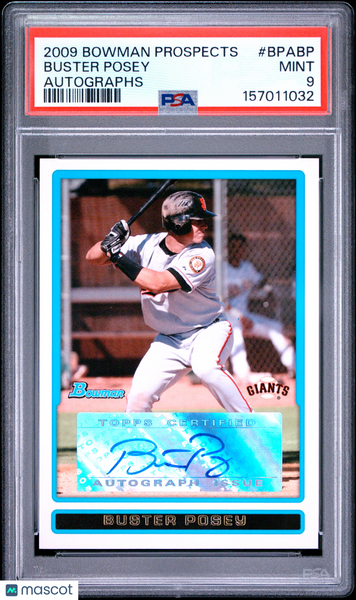 Buster Posey - 2009 Bowman Prospects Auto Giants PSA 9
