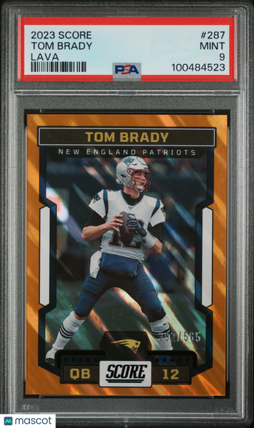 Tom Brady - 2023 Panini Score Lava PSA 9 /565 392/565