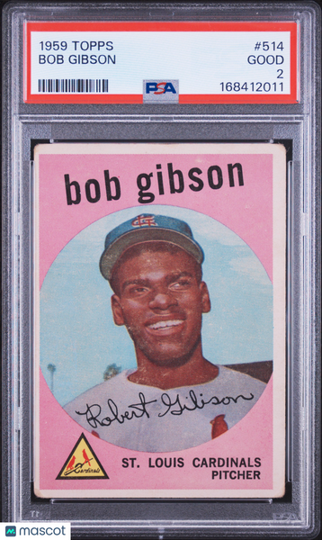 Bob Gibson - 1959 Topps PSA 2