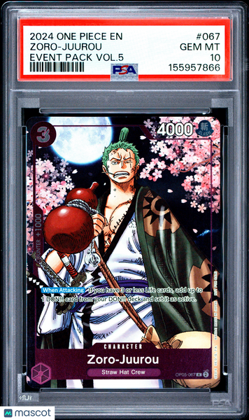 2024 One Piece Event Pack Vol.5 Zoro-Juurou PSA 10 #067